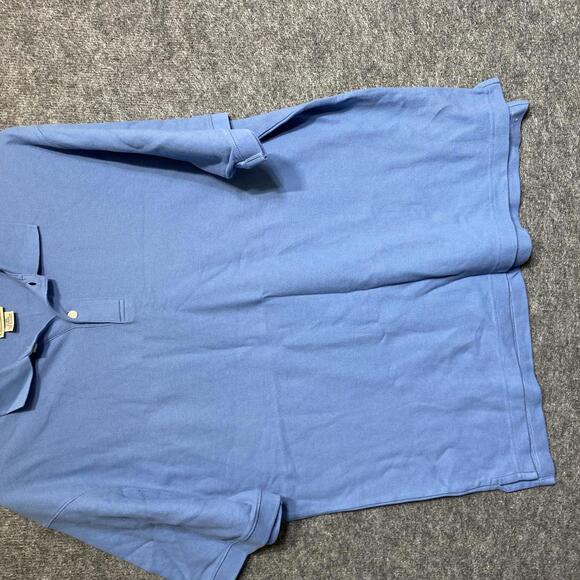 L.L. Bean Other - LL Bean Polo Shirt Men's Short Sleeve Blue Striped Adult Casual Size Large